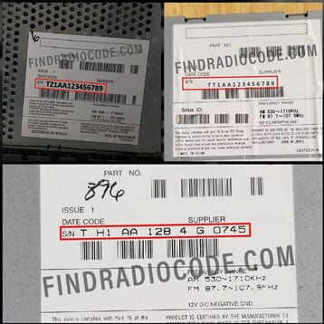 chrysler radio code